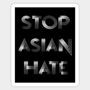 "Stop Asian Hate" Written with Lines Magnet